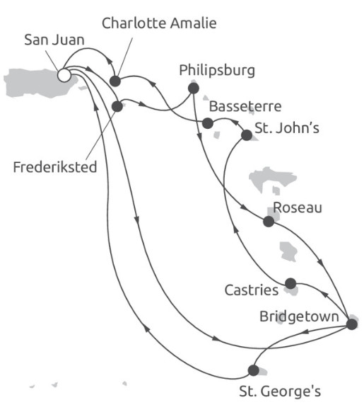Route Karibik