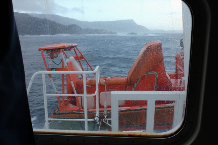 Sturm an Bord der MS Nordlys